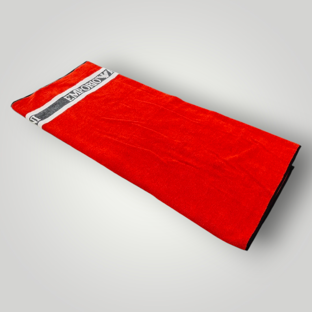 Telo Mare Emporio Armani Rosso
