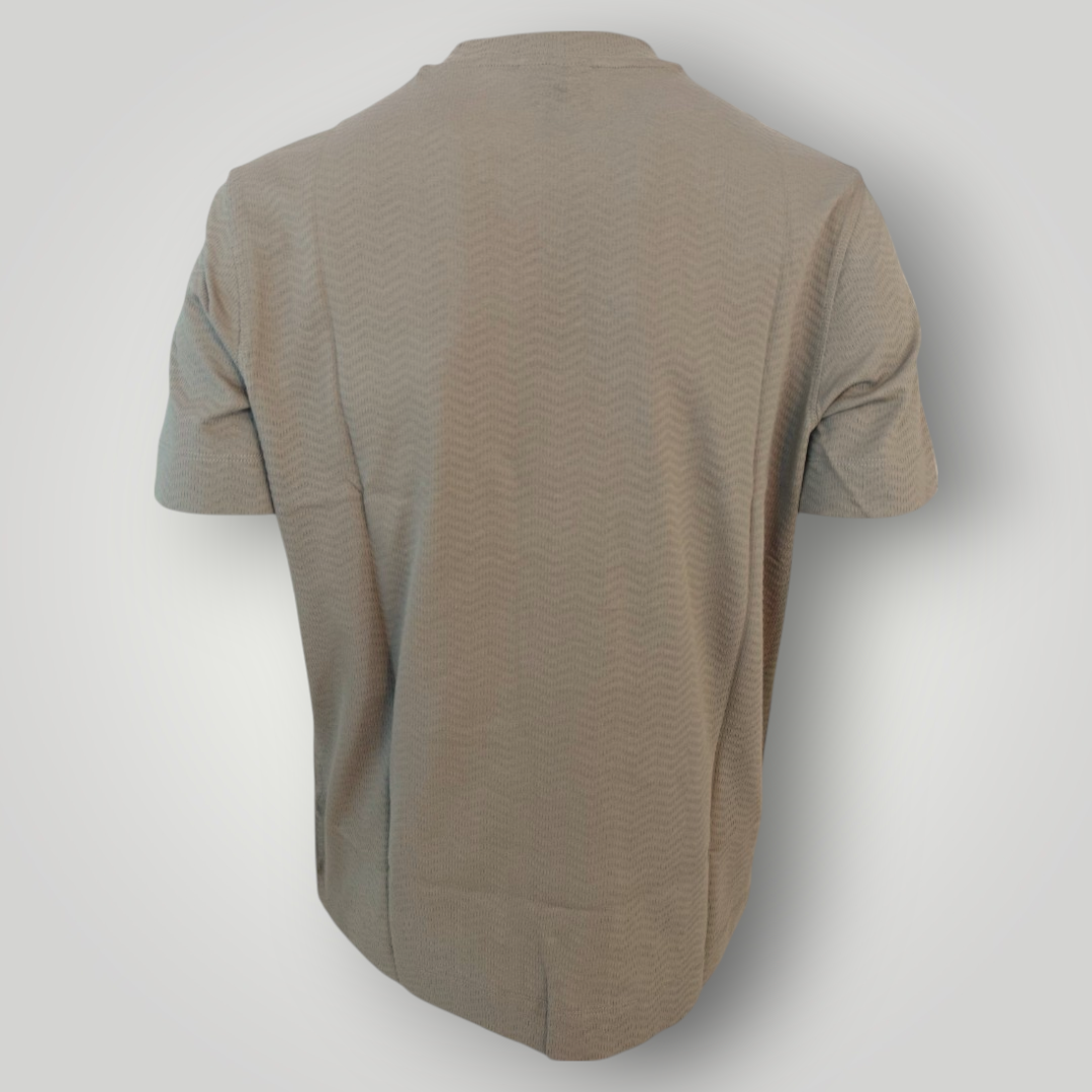 T-Shirt Emporio Armani in Jersey Beige - immagine 5
