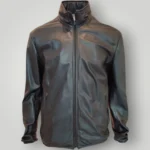 Giubbotto in Pelle Emporio Armani Nero