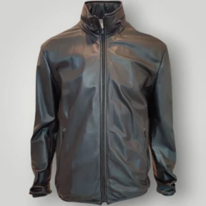 Giubbotto in Pelle Emporio Armani Nero