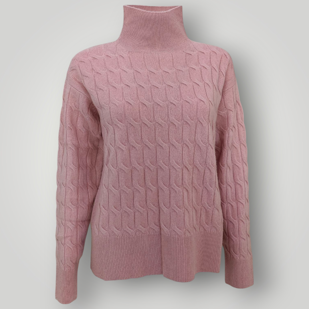 Maglia a Trecce Marella Aereo Rosa