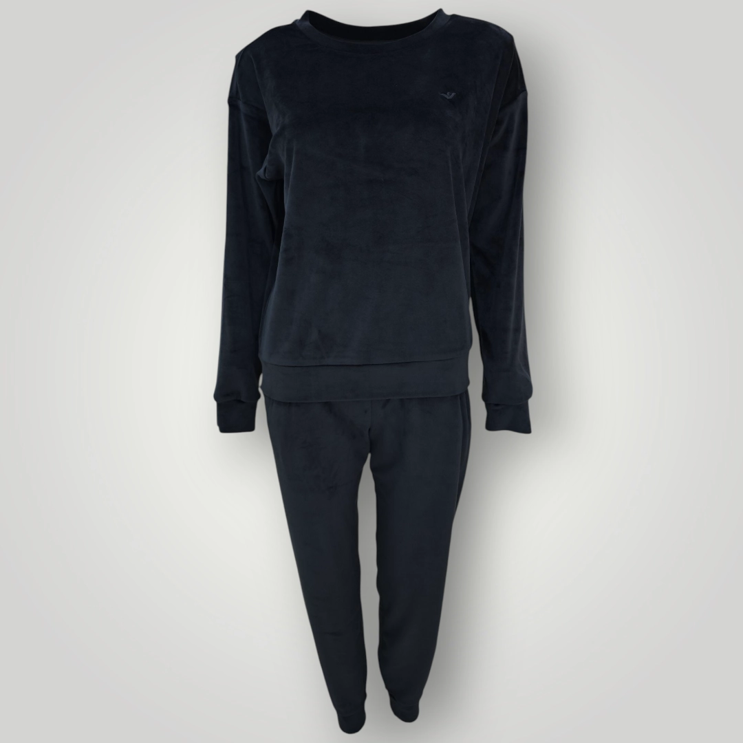 Tuta in Ciniglia Emporio Armani Nera