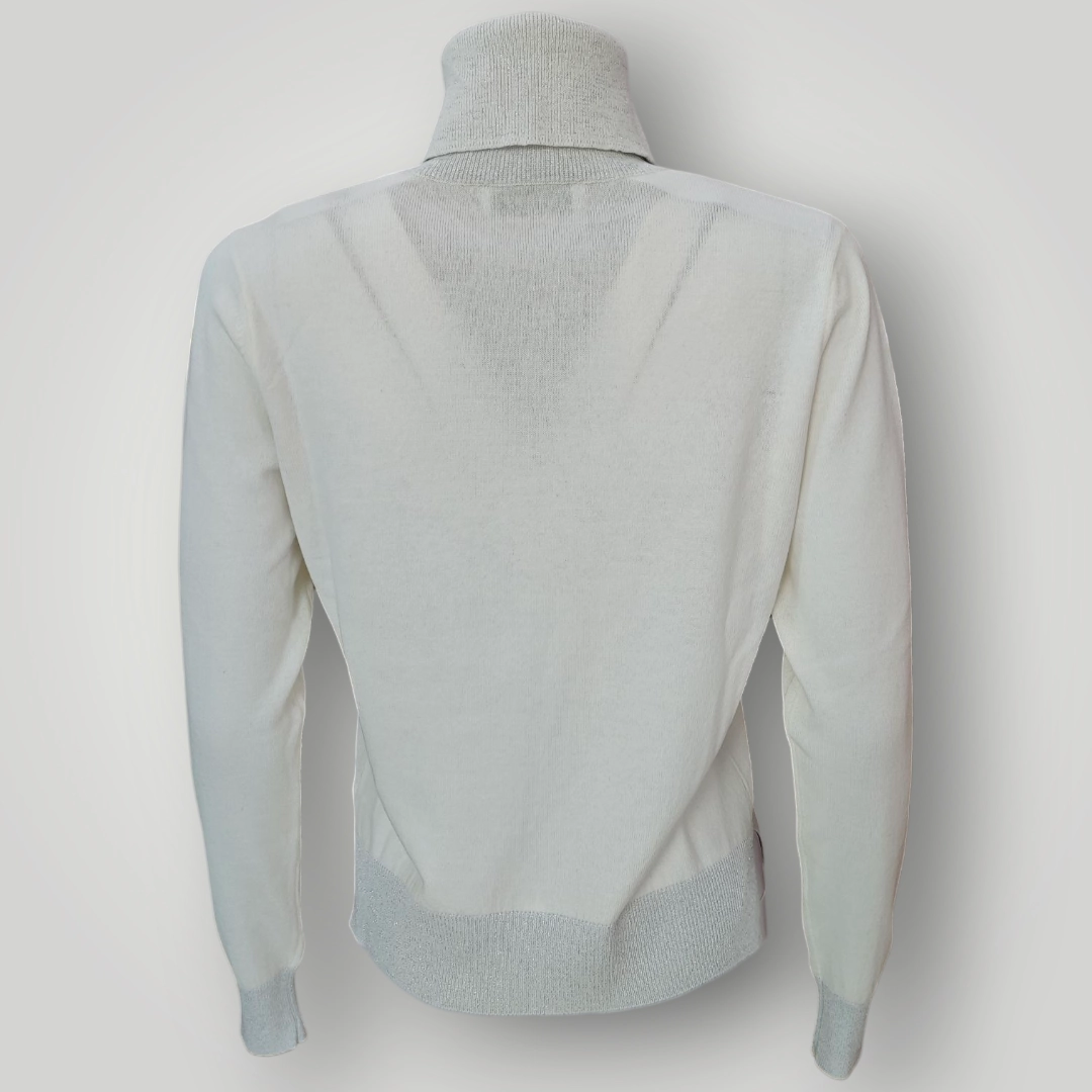 Lupetto Bianco Gran Sasso con Lurex - immagine 5
