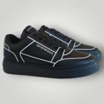 Sneakers Emporio Armani Nere in Pelle