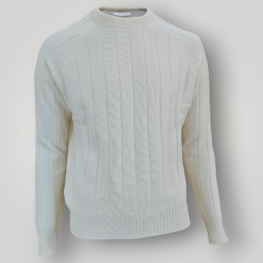 Maglia in Cashmere Gran Sasso Bianca