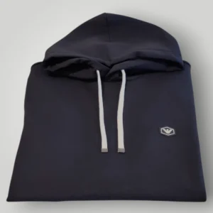 Felpa Emporio Armani Blu con Cappuccio