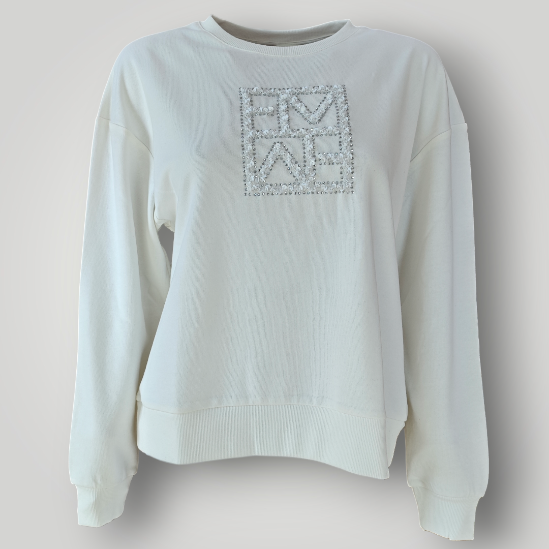 Felpa Emme Marella Armony Bianca