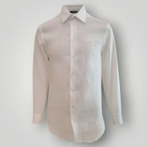 Camicia Emporio Armani in Lino Bianca