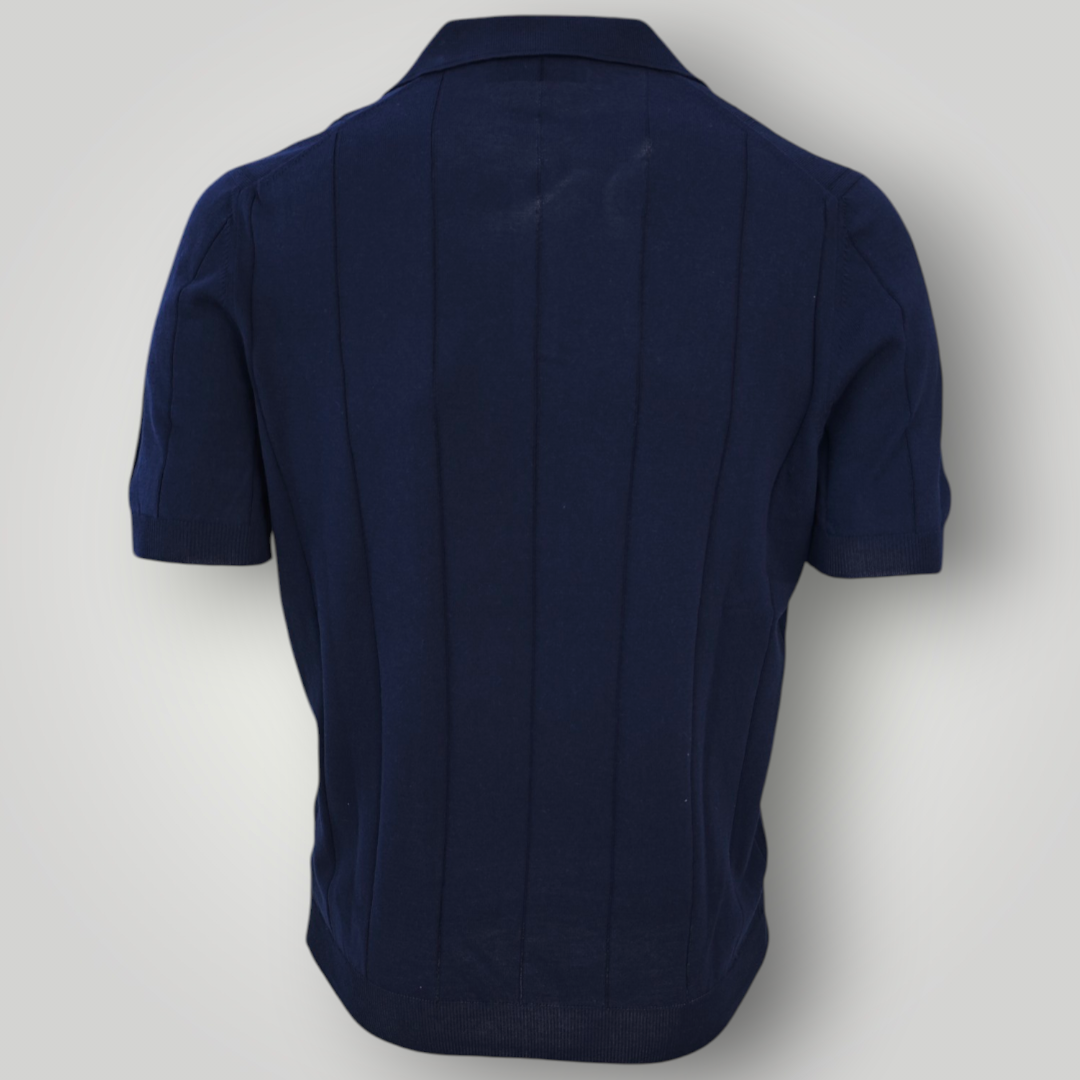 Polo Gran Sasso Blu Navy a Coste - immagine 3