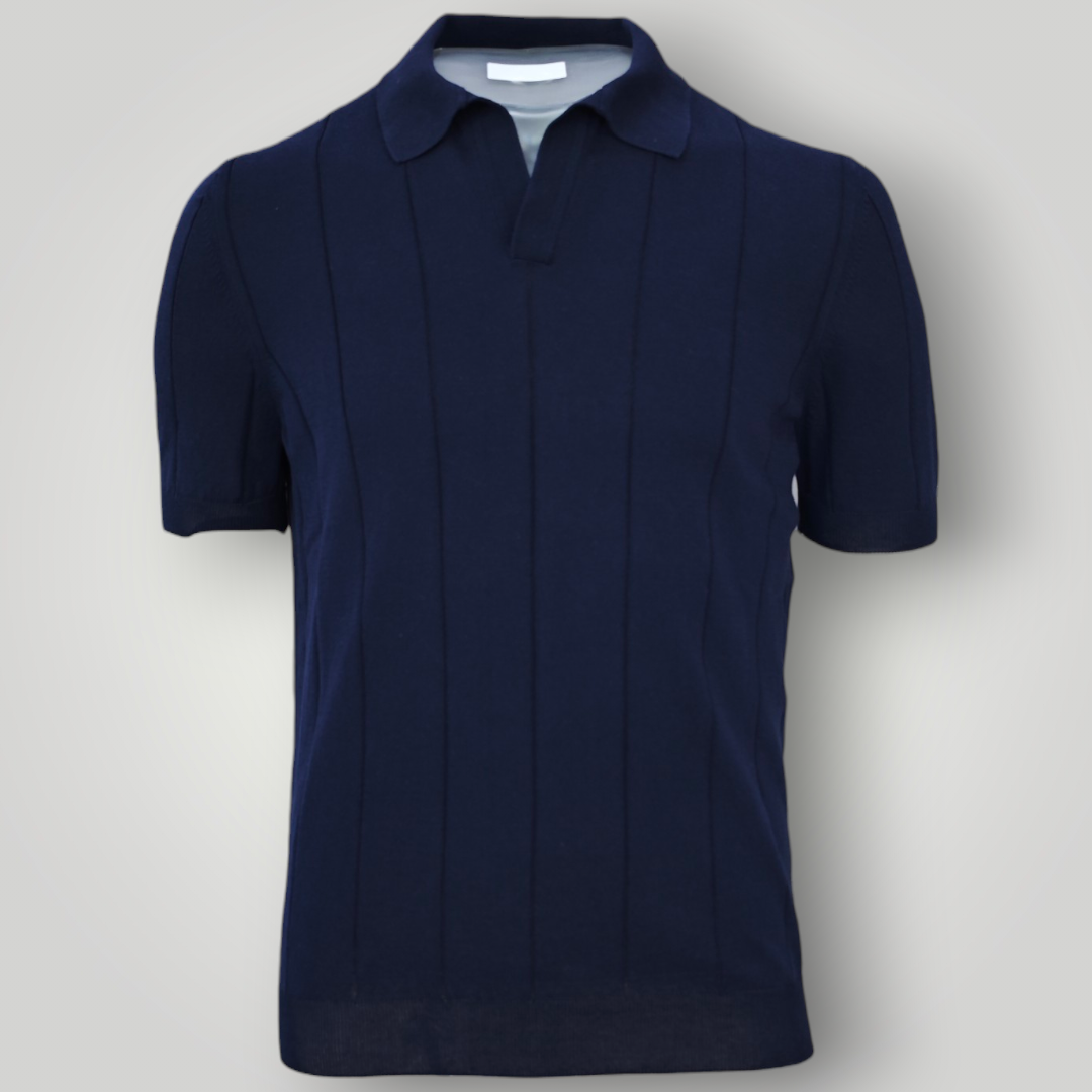 Polo Gran Sasso Blu Navy a Coste