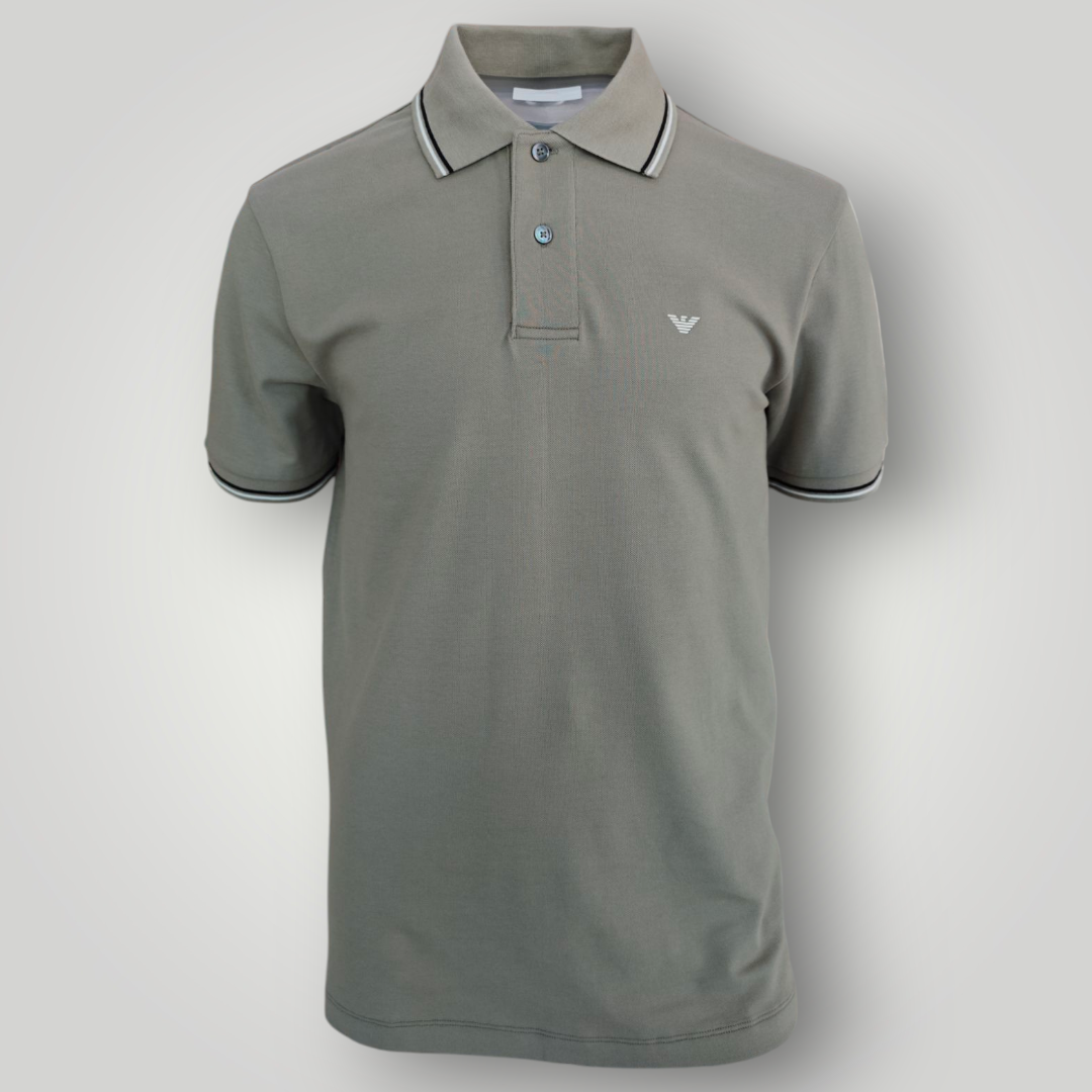 Polo Emporio Armani in Piquet Greige