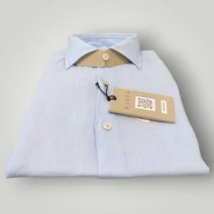 Camicia Xacus in Lino Celeste