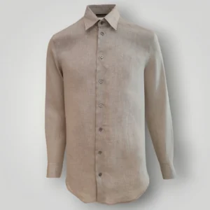 Camicia in Lino Emporio Armani Sabbia