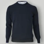 Maglia in Cotone e Seta Gran Sasso Blu