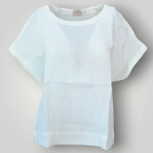 Blusa in Lino Emme Marella Bianca