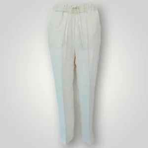 Pantalone in Lino Emme Marella Bianco