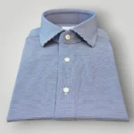 Camicia Xacus in Micro Fantasia Tailor Blu