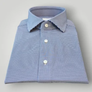 Camicia Xacus in Micro Fantasia Tailor Blu
