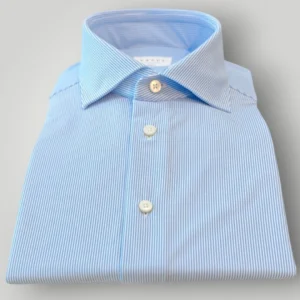 Camicia Xacus Active Tailor a Righe Celeste