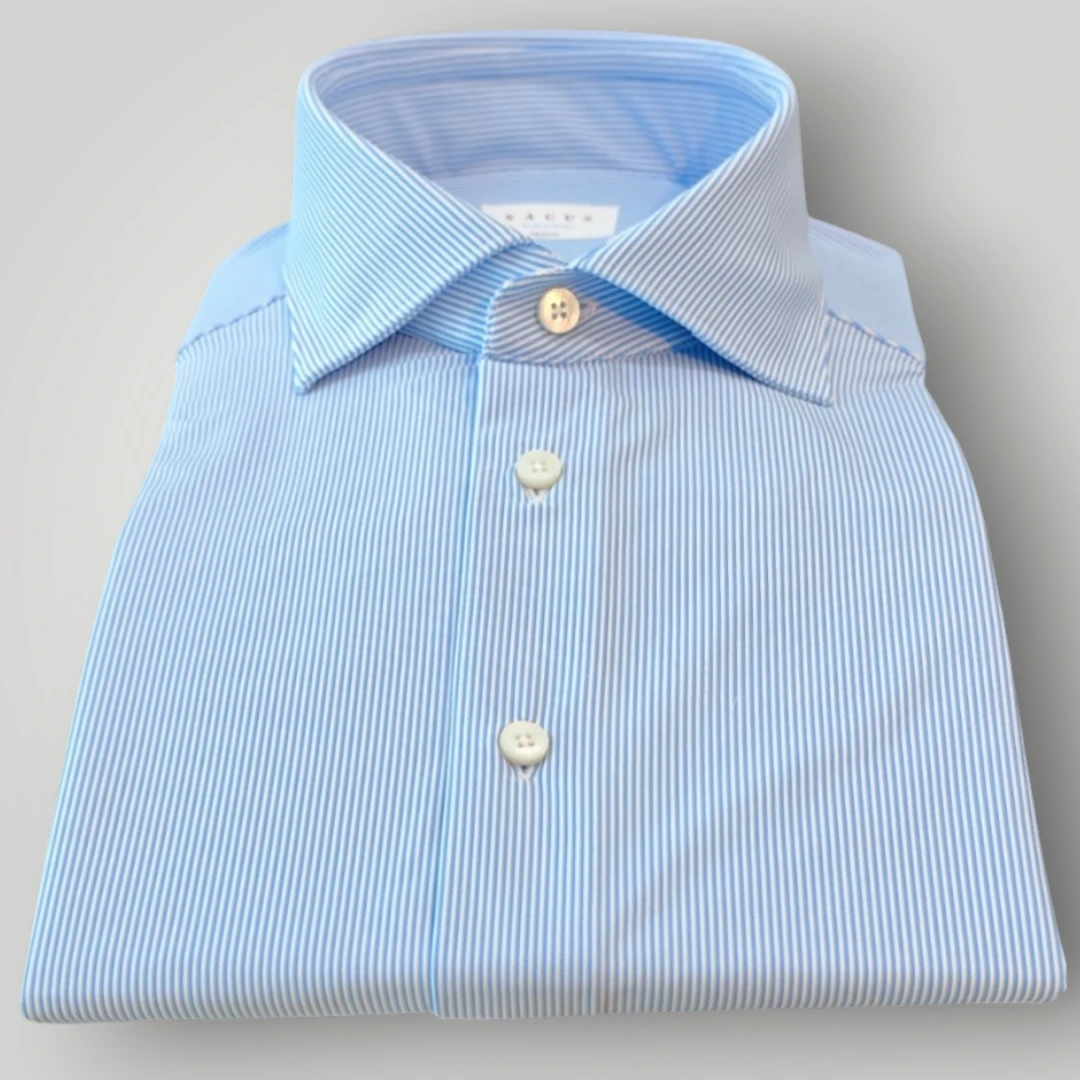 Camicia Xacus Active Tailor a Righe Celeste