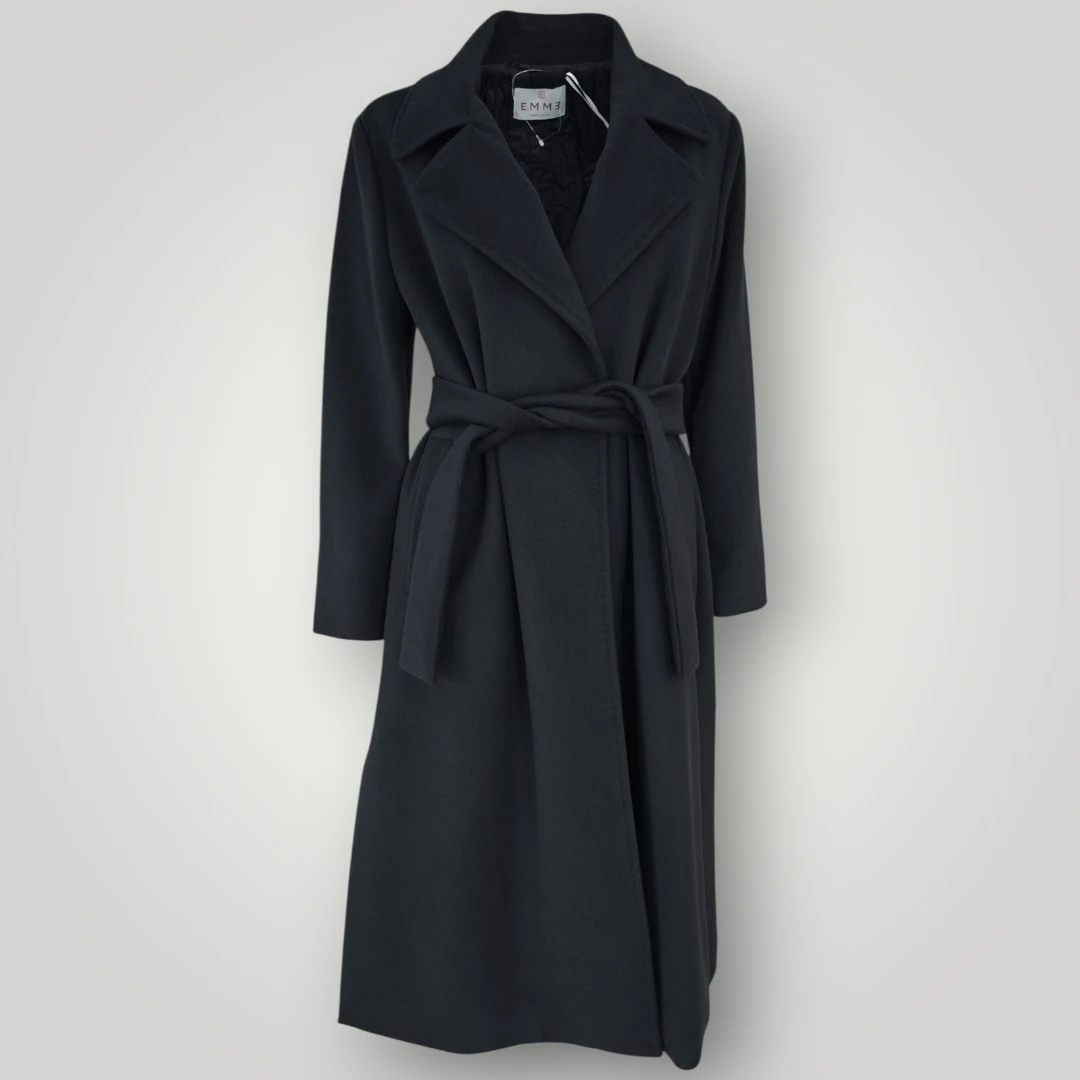 Cappotto in Panno Emme Marella Boero Nero - immagine 2